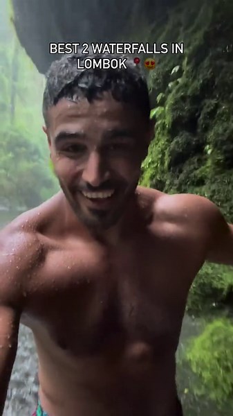 Chasing the two best waterfalls in Lombok Indonesia