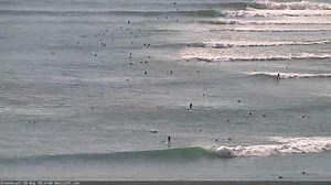 What's the longest wave you've ever ridden? Well, see if it stacks up against old mate at the Superbank today (the last wave of the set). Our surfcam replay clocks him in at just under 1 min 30 seconds. | Swellnet