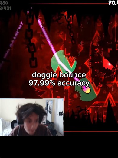 Doggie bounce 97.99% accuracy #geometrydash #foryou #fyp #gd #funny | geometrydash