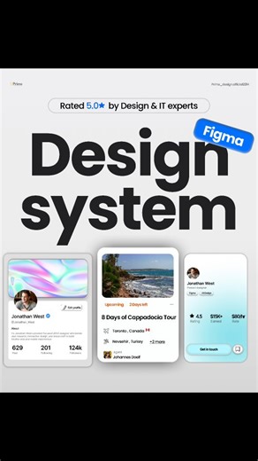 prime design on Instagram: "🔥 Card Design System in Figma 💡 This clean and futuristic card layout is super easy to build once you understand the structure. Comment “Card” and I’ll share more such concepts with you! 👍 Like and share this with your designer friends so they don’t miss this trick. [ui, ux, ui design, ux design, design, card design, card ui, ui elements, figma, design system, figma guide, figma design, figma tricks] #figmadesign #uidesign #designsystem #uicomponents #designinspira