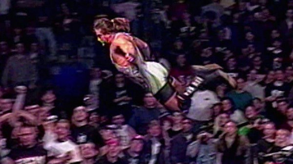 The ECW fans throw chairs into the ring: Hardcore Heaven 1994