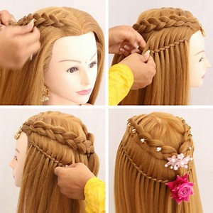 99K views · 3.5K reactions | latest party wear open hair hairstyle | Braid Hairdo | Facebook