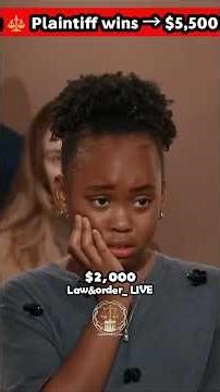 Mom Encourages Child $5,500 Verdict!⚖️ #lawandorderlive