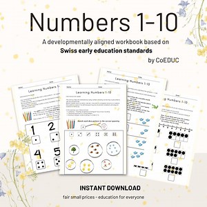 Numbers 1-10 Workbook | Early Math Activities | Counting, Tracing, Dice Dots, 10-frame | Kindergarten & Preschool Printable - Etsy Australia