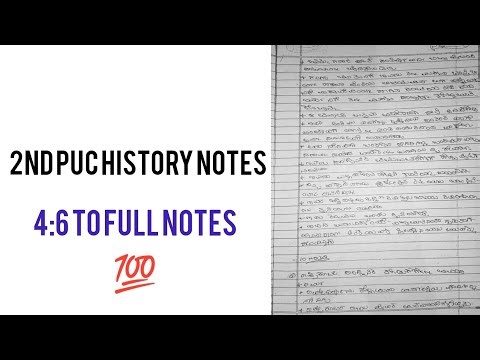 2nd puc history notes