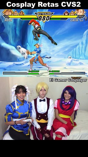 10K views · 191 reactions | Chun-Li se quiere robar al Rock Howard Video Completo: Cosplay Retas - Chun-Li, Athena y King vs Rock Howard #CVS2 #CosplayRetas #ElGamerCosplayer #CapcomVsSNK2EO #KOF #StreetFighter #KingOfFighters #KOFCosplay #KingOfFightersCosplay #CapcomVsSNK #CapcomVsSNK2 #SNKvsCapcom #AthenaAsamiya #ChunLi #ChunLiCosplay #ChunLiCosplayer #Capcom #TheKingOfFighters #RockHoward #Garou | El Gamer Cosplayer | Facebook