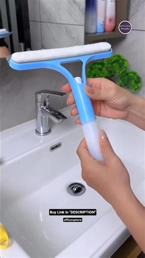3-in-1 Window Cleaning Squeegee with Spray Bottle | Best Glass & Mirror Cleaning Gadget 2026 #shorts