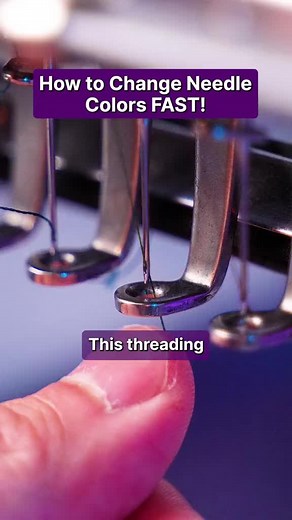 Easy Embroidery Threading Trick: Square Knot