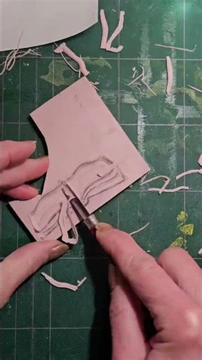 The hand carving continues! Day 10 prompt: OPEN (open book) #carvedecember #handcarvedstamp