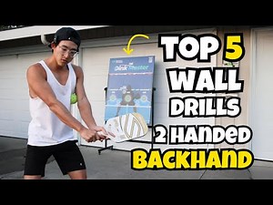 TOP 5 WALL DRILLS FOR TWO HANDED BACKHAND | Pickleball Drills 101