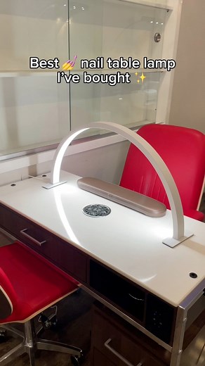 3K views · 6 comments | the best and most trendy half moon lamp for your nail salon is from lexor!! #lighting #lamp #nails #nailtech #naillamp #cozyl #manicure #nailart #salonlife #salon #nailsalon #salonowner #salonfurniture | Lexor Inc | Facebook