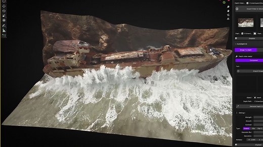 视频深度 AI – 在 Blender 中将任何视频转换为 3D 动画场景！