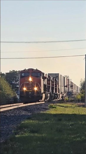 Fast Container Train CN Z120 Past Pocatiere ,QC