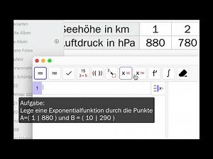 FC6 Exponentielles Modell mit GeoGebra