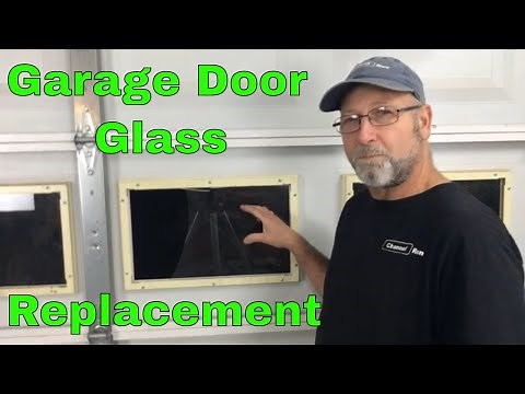 How to replace glass in garage Door