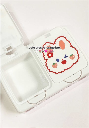 Cute Press Storage Box for Kids Organization