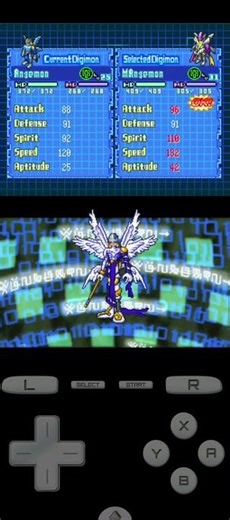Angemon digivolve to Magna Angemon - Digimon World DS