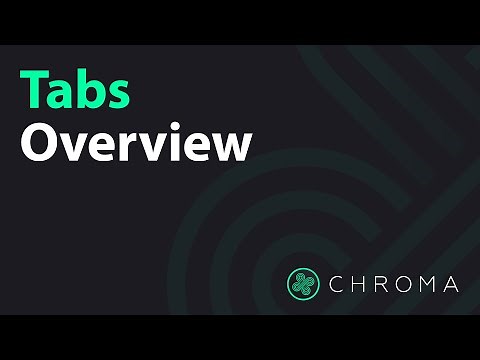 Tabs Overview (Luxe) | Chroma Digitizing Software