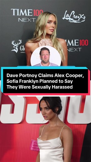 #DavePortnoy claims in his new book, Cancel Me If You Can, that #AlexCooper once told him she and #SofiaFranklyn planned to say they were sexually harassed at Barstool Sports to get out of their contract with the company, per The Wall Street Journal.