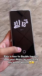 This is how to duoble tap to lock your Phone by not using the power button 😍🥹👌#tutorial #fyptech #doubletap #hyperos3 #redmiturbo3