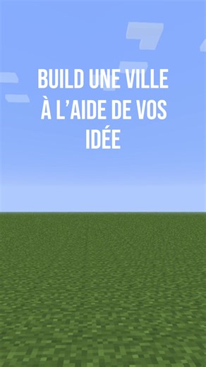 Cree une ville Minecraft #ville#minecraft#build