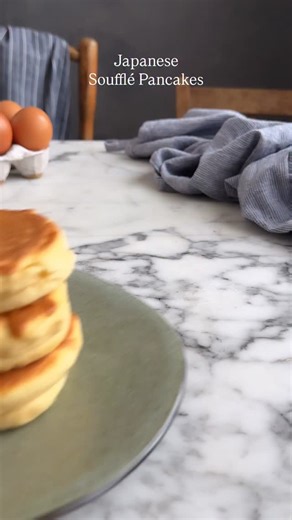 Japanese Soufflé Pancakes With Maple, Honey & Miso Butter If you have always wanted to taste Japanese soufflé pancake but can’t get to Jap, this is a great weekend breakfast. I made a decadent, salty, umami-sweet maple butter to pour over them. These are irresistible. The full recipe is on Drizzleanddip.com, linked in my profile. | drizzle and dip