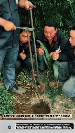Practical Manual Post Hole Digger tool for easy planting #tools