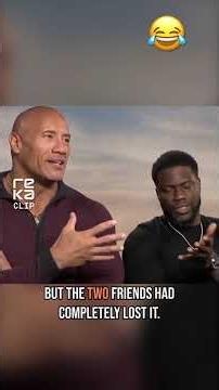 Kevin Hart & The Rock's Uncontrollable Laughter! #therock #kevinhart #contagiouslaughter #parting