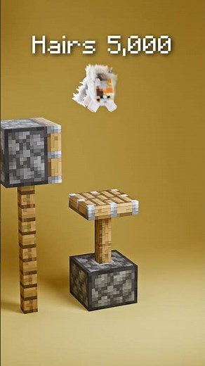 Minecraft 3D Hair Simulation 💎⛏️