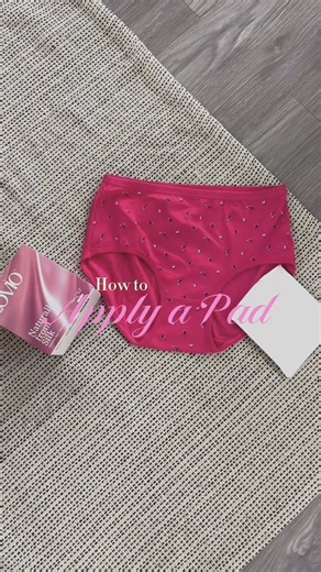New to pads? Don’t worry, here’s a simple, friendly guide on how to apply one properly 🩷 #sanitarypads #period #menstrual #beginner