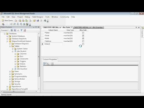 DBMS Tutorial : How to create a table