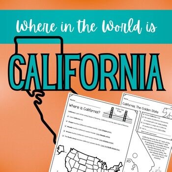 California Map Worksheets - Find and Color Activities!