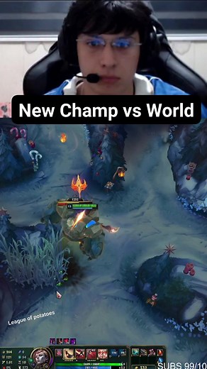 25K views · 119 reactions | New Champion Crazy 1 v 4 Solo bolo #Leagueoflegends | League Of Potatoes | Facebook