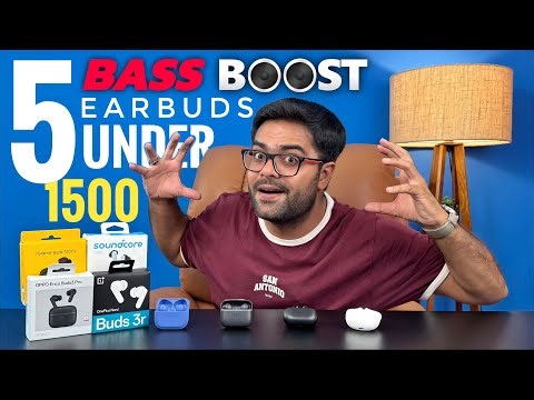 Top 5 Bass Boosted TWS Earbuds Under 1500 🔥🔥 5 Best Bass Boosted Earbuds Under 1500 ⚡⚡