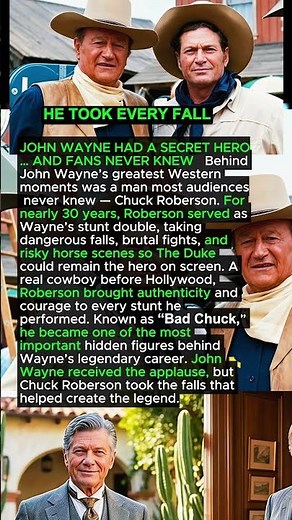 JOHN WAYNE HAD A SECRET HERO… AND FANS NEVER KNEW 😱 #shorts