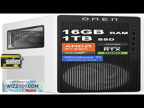 HP OMEN 16L Gaming AI Desktop Computer AMD 8 core Ryzen 7 8700G