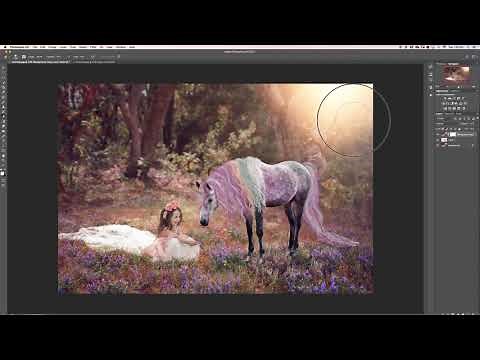 How to apply a unicorn overlay in Photoshop
