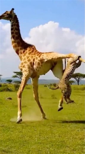 Giraffe 🦒 vs cheetah 🐆 #animals #shorts #ytshorts #trending #viral
