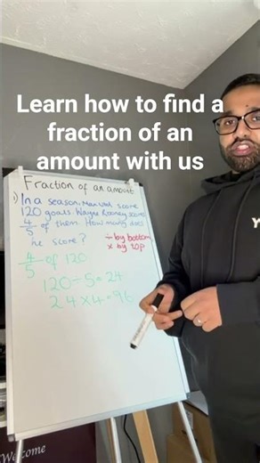 Learn how to find a fraction of an amount with Nurgat Tuition