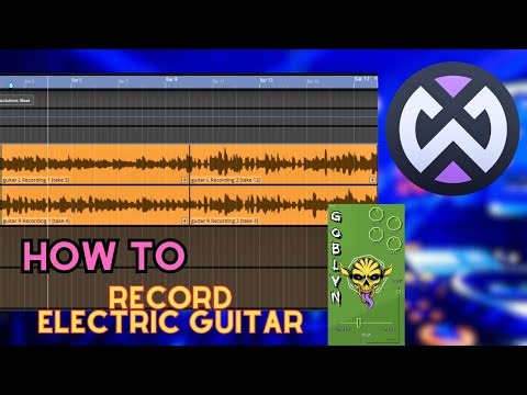 How to record Electric Guitar in Waveform 13/Free!