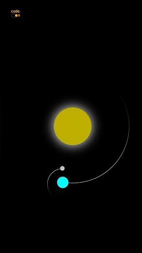 💫 Solar System Orbit Animation Using CSS And HTML/Sun, Earth And Moon Solar System 3D Animation #css
