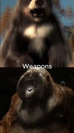 Arctodus simus vs Gigantopithecus blacki #shorts