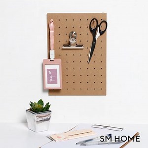 9.5K views · 19 reactions | The ultimate peg for an organized desk  Hang your supplies and knick knacks on a (peg) board where you can see everything without rummaging through unnecessary clutter  Smart? We think so, too! Message us and get your orders as early as the same day. Shop SM Home online at bit.ly/smhomeshopsm #SMHome #ShopSMHome | SM Home | Facebook