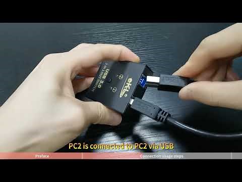 How can two computers use a printer with only one USB interface?