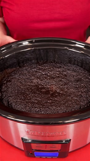 Easy crockpot chocolate lava cake