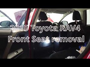 How to remove the front seats of the Toyota RAV 4