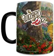 Morphing Mugs The Wizard of OZ - Follow the Yellow Brick Road - Thomas Kinkade - One 11 oz Color Changing Heat Sensitive Ceramic Mug – Image Revealed When HOT Liquid Is Added!