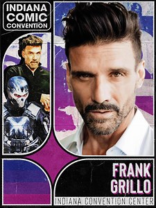 FRANK GRILLO is joining us for Indiana Comic Convention 2026! 🎟 Until February 6th, get your tickets at 15% off, NO PROMO CODE NEEDED: bit.ly/ICCfrankgrillo. 📆 We will see you June 5th-7th! #FrankGrillo #MCU #DCU #Crossbones #ThePurge | Indiana Comic Convention