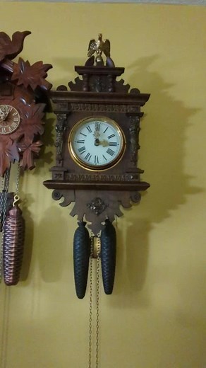 Antique Black Forest Wall Clock from the Mid 1800s