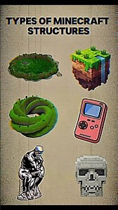 Types of Minecraft structures#shorts#viral